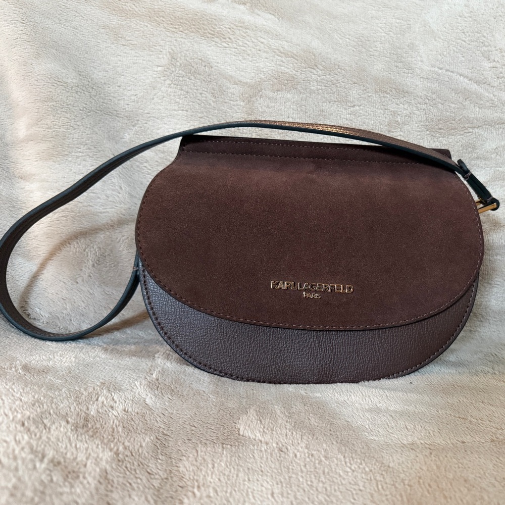 Karl Lagerfeld Dark Brown Shoulder Bag